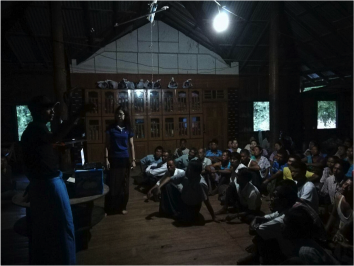 presentation of solar system to villagers 1